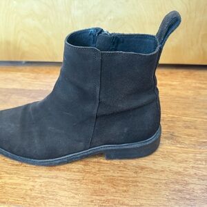 All Saints Black Suede Ankle Boots